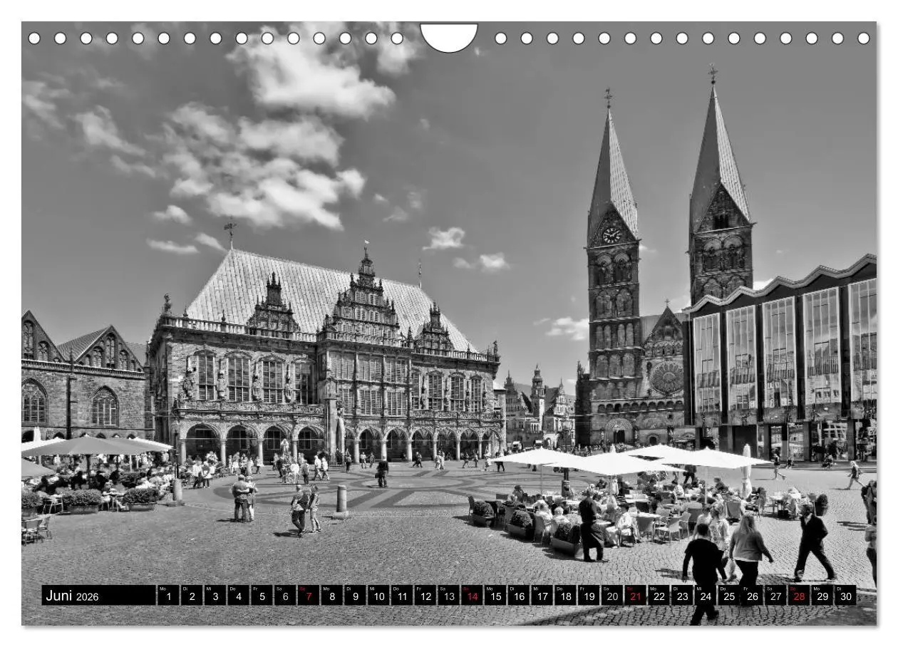 Bild: 9783516043471 | Historisches Bremen (Wandkalender 2026 DIN A4 quer), CALVENDO...