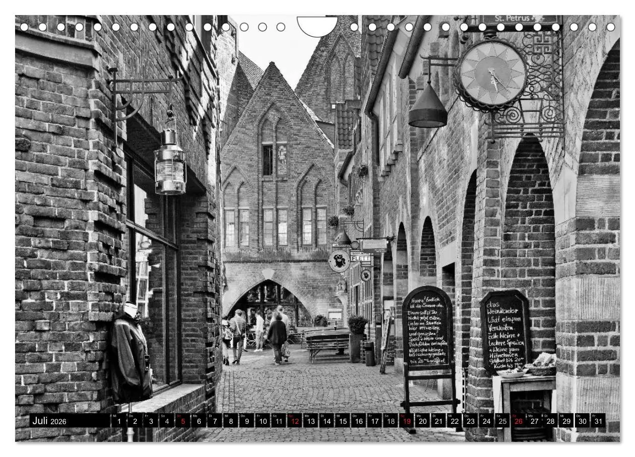 Bild: 9783516043471 | Historisches Bremen (Wandkalender 2026 DIN A4 quer), CALVENDO...