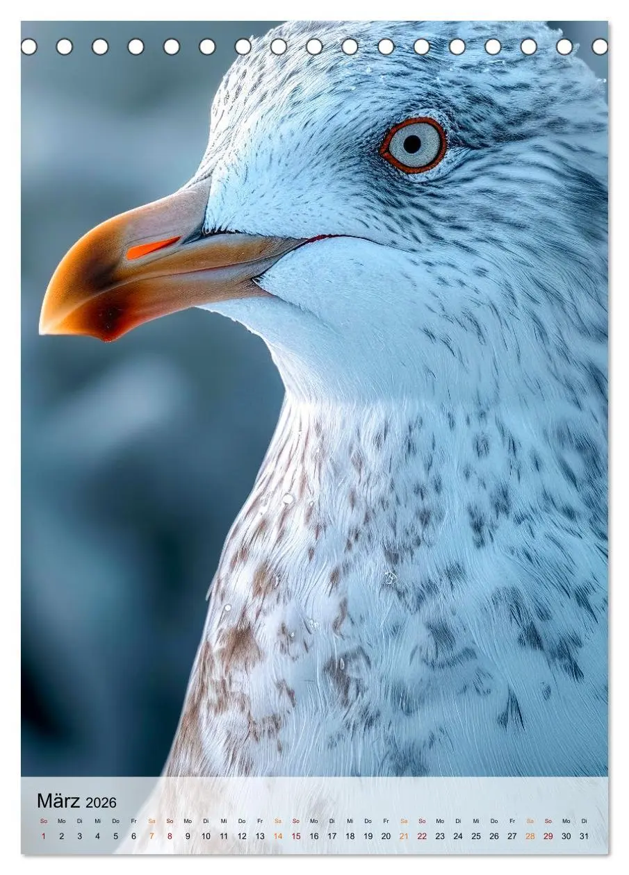 Bild: 9783516283471 | Vögel Porträts (Tischkalender 2026 DIN A5 hoch), CALVENDO...