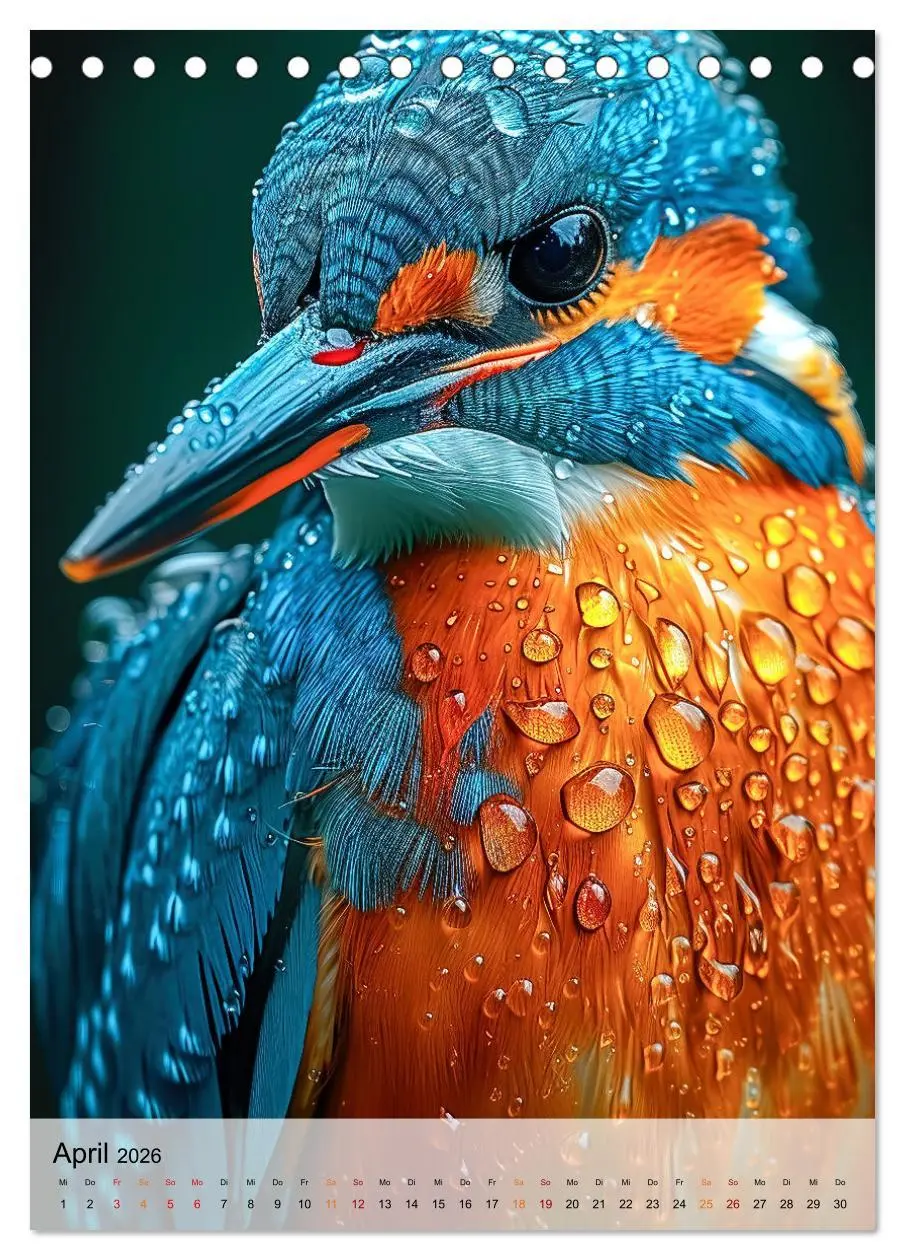 Bild: 9783516283471 | Vögel Porträts (Tischkalender 2026 DIN A5 hoch), CALVENDO...