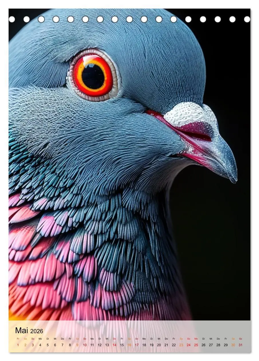 Bild: 9783516283471 | Vögel Porträts (Tischkalender 2026 DIN A5 hoch), CALVENDO...