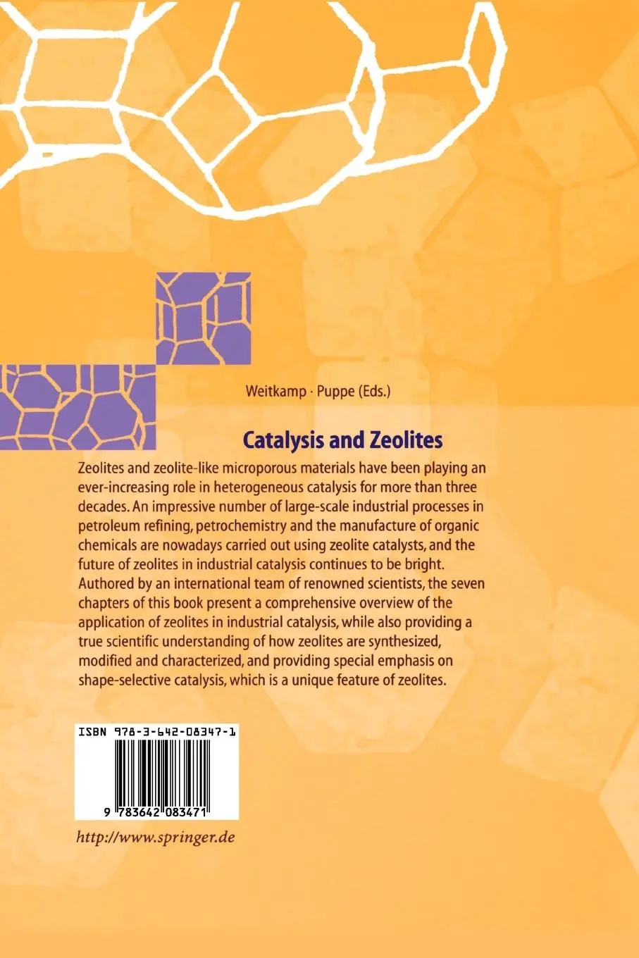 Rückseite: 9783642083471 | Catalysis and Zeolites | Fundamentals and Applications | Taschenbuch
