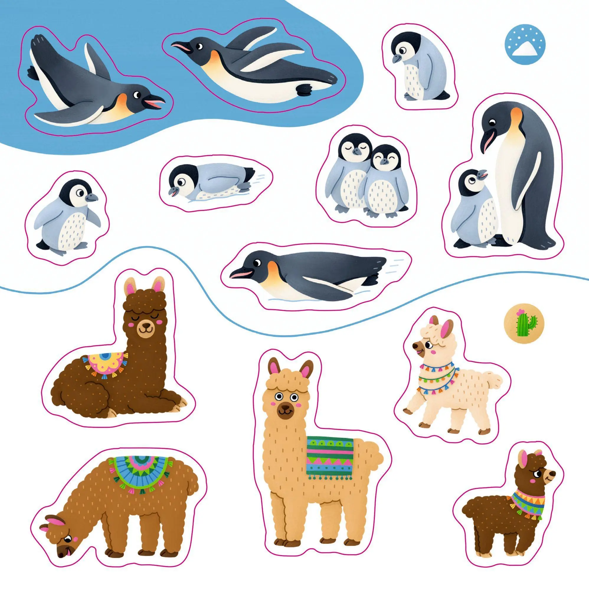 Bild: 4050003953571 | Meine Mini-Stickerwelt - Lieblingstiere | Mit über 40 Stickern | 2024