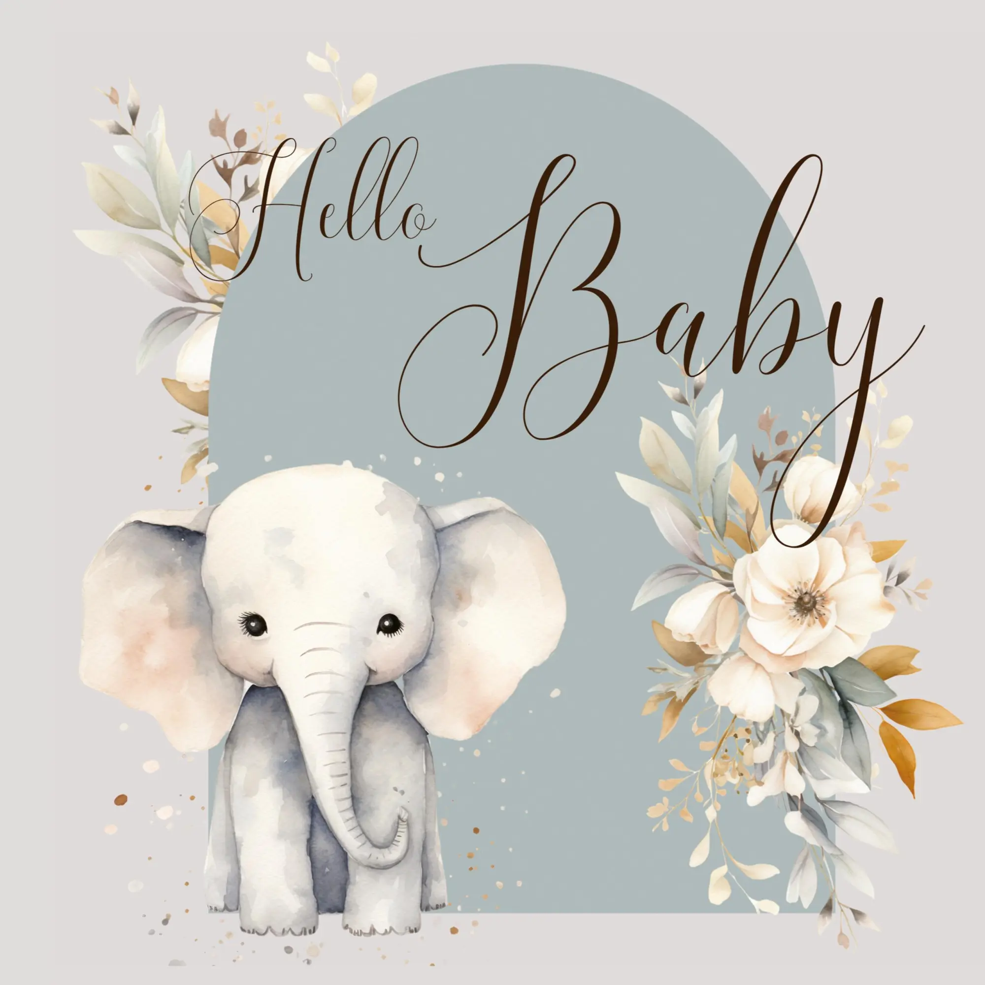 Cover: 9781839903571 | Hello Baby, Baby Shower Guest Book (hardback) | Lulu And Bell | Buch