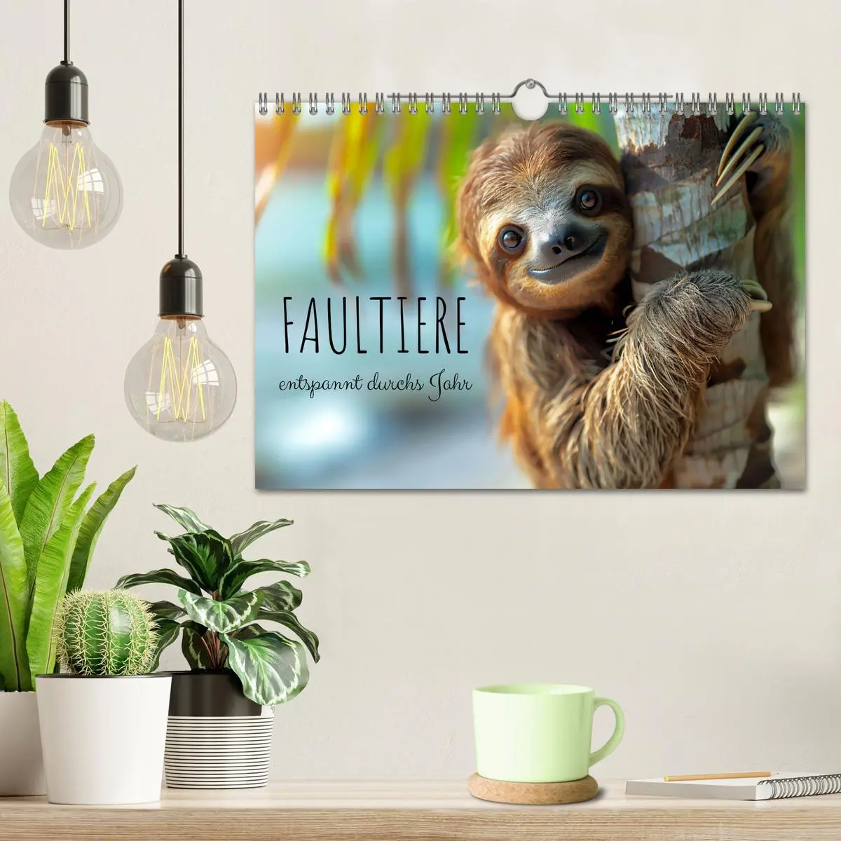 Bild: 9783457323571 | Faultiere - entspannt durchs Jahr (Wandkalender 2026 DIN A4 quer),...