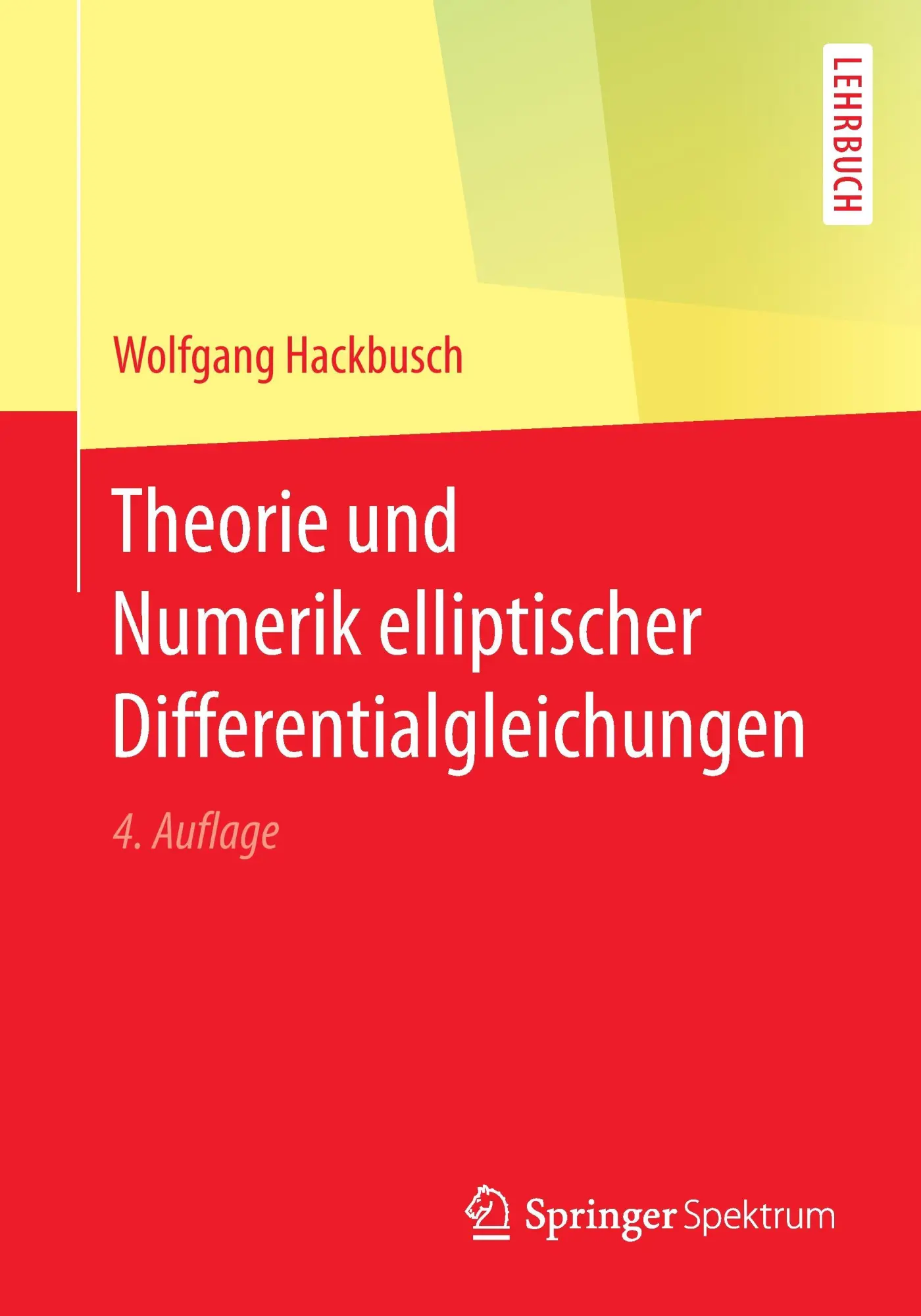 Cover: 9783658153571 | Theorie und Numerik elliptischer Differentialgleichungen | Hackbusch