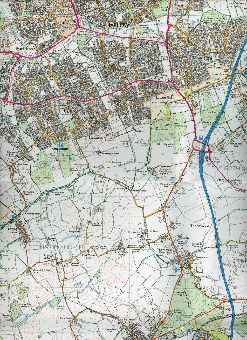 Bild: 9780319243671 | Epping Forest &amp; Lee Valley | Ordnance Survey | (Land-)Karte | Englisch