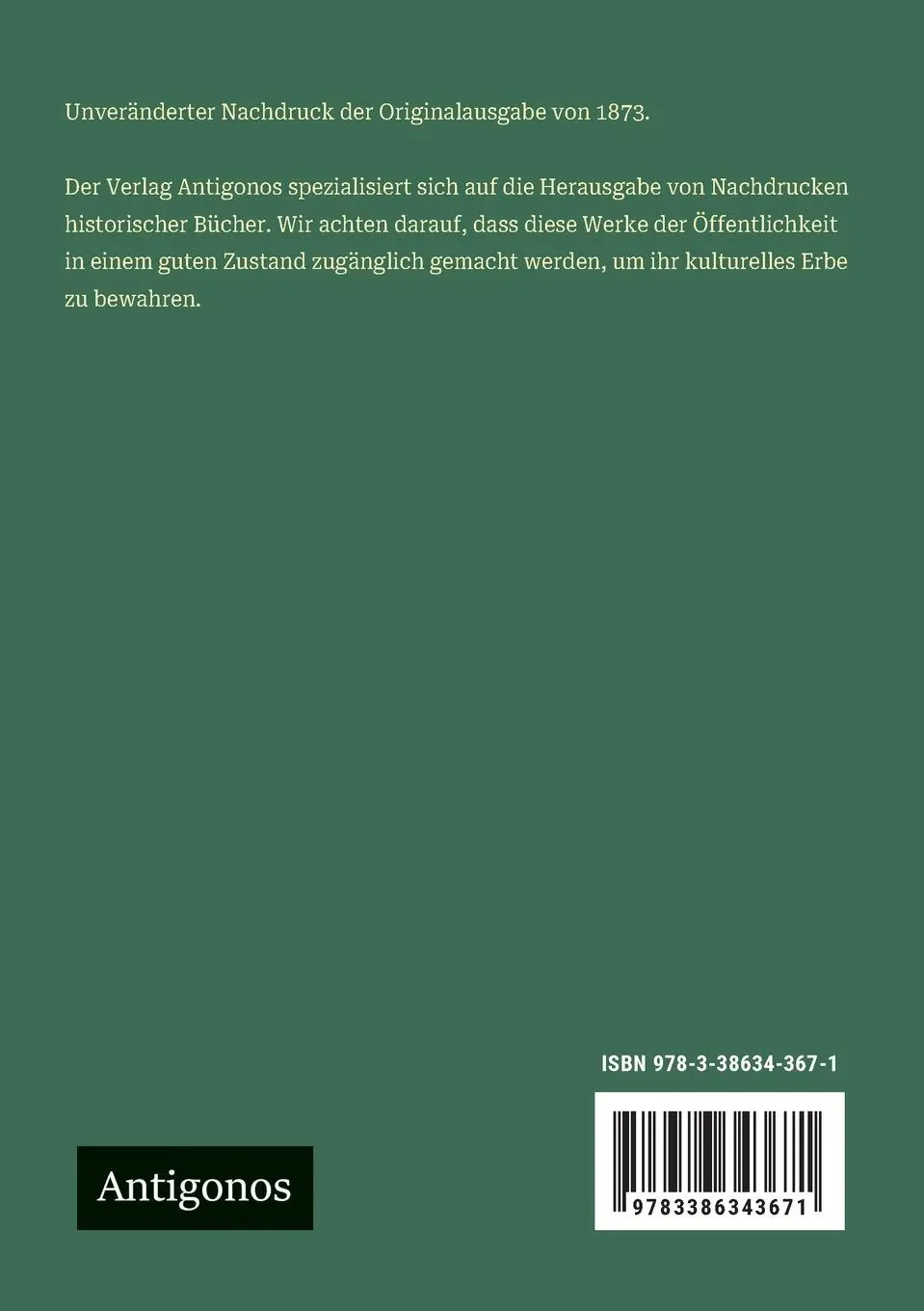 Rückseite: 9783386343671 | Sprichwörter des Volkes der Oberfalz in der Mundart | Schönwerth