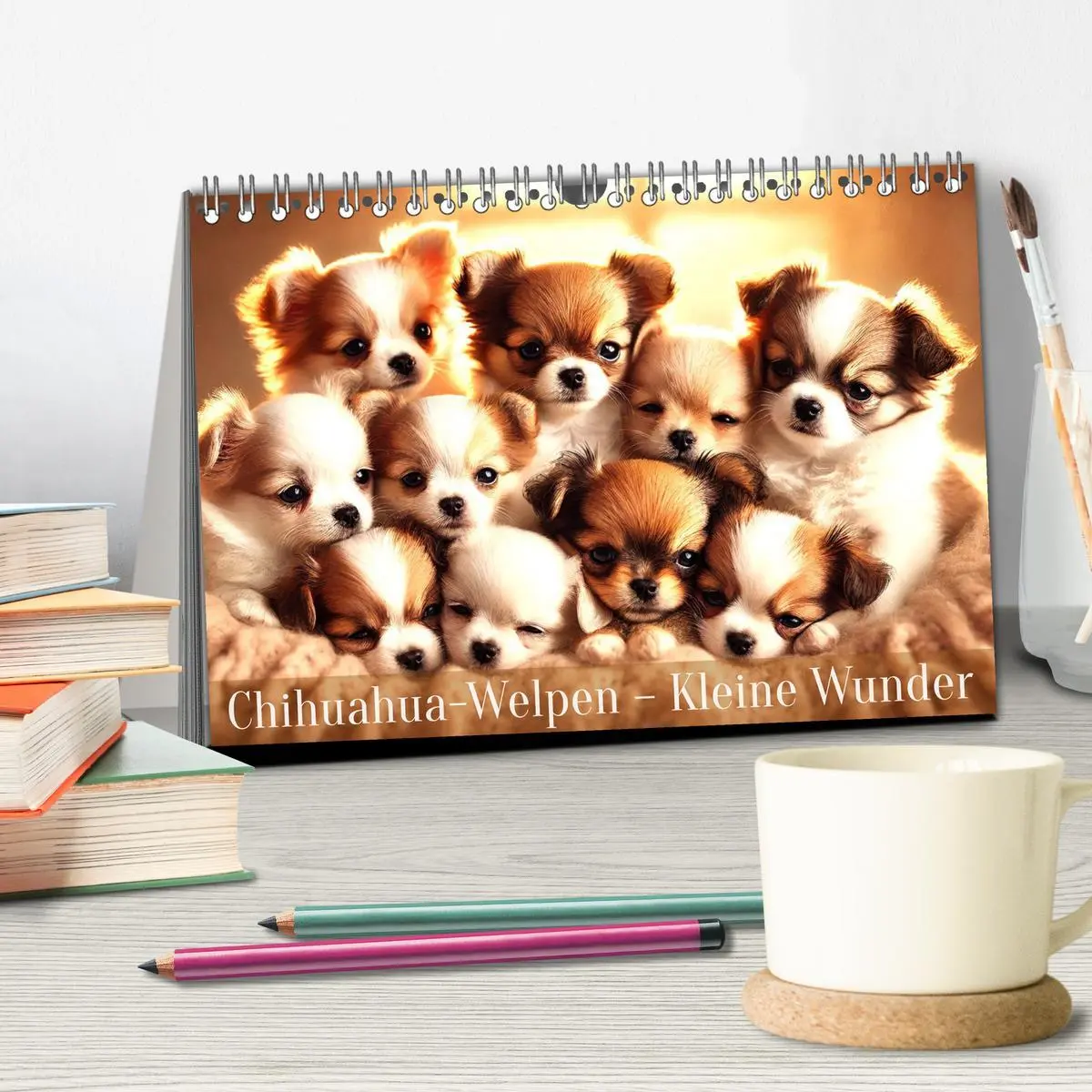 Bild: 9783457313671 | Chihuahua-Welpen - Kleine Wunder (Tischkalender 2026 DIN A5 quer),...