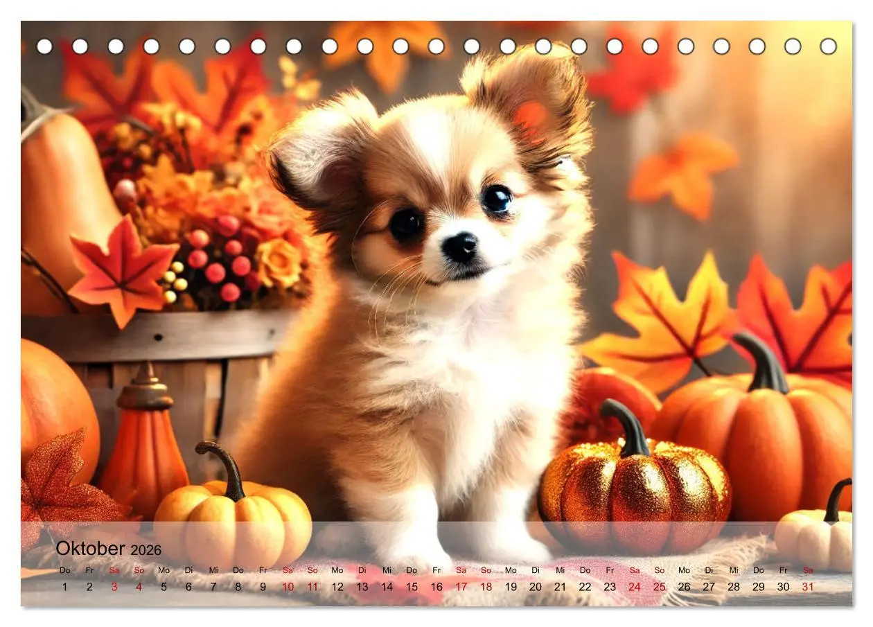Bild: 9783457313671 | Chihuahua-Welpen - Kleine Wunder (Tischkalender 2026 DIN A5 quer),...