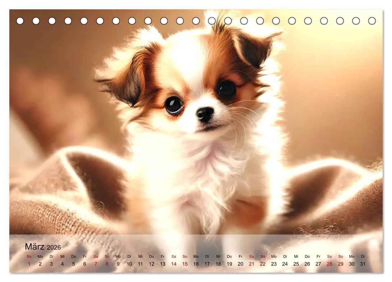 Bild: 9783457313671 | Chihuahua-Welpen - Kleine Wunder (Tischkalender 2026 DIN A5 quer),...