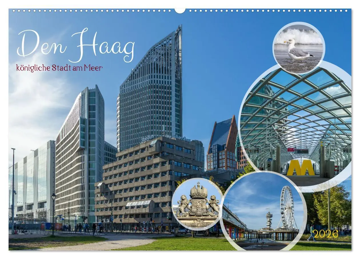 Cover: 9783457483671 | Den Haag - königliche Stadt am Meer (Wandkalender 2026 DIN A2...