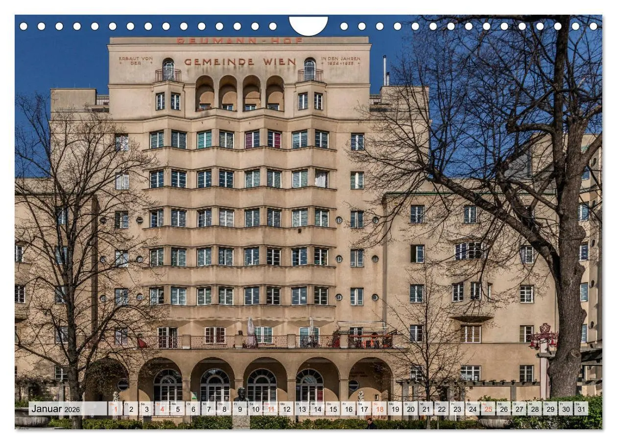 Bild: 9783457793671 | Baukunst des Roten Wien (Wandkalender 2026 DIN A4 quer), CALVENDO...