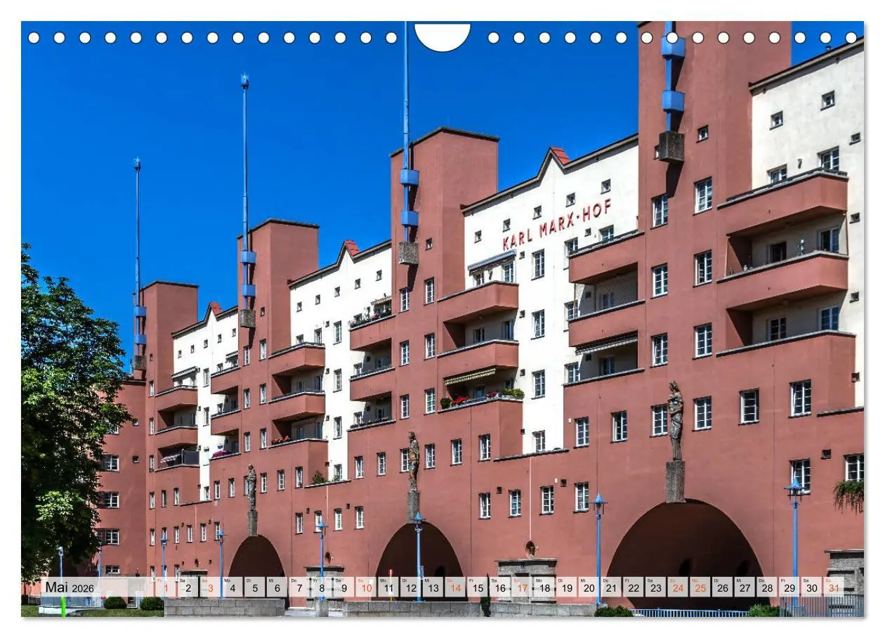 Bild: 9783457793671 | Baukunst des Roten Wien (Wandkalender 2026 DIN A4 quer), CALVENDO...