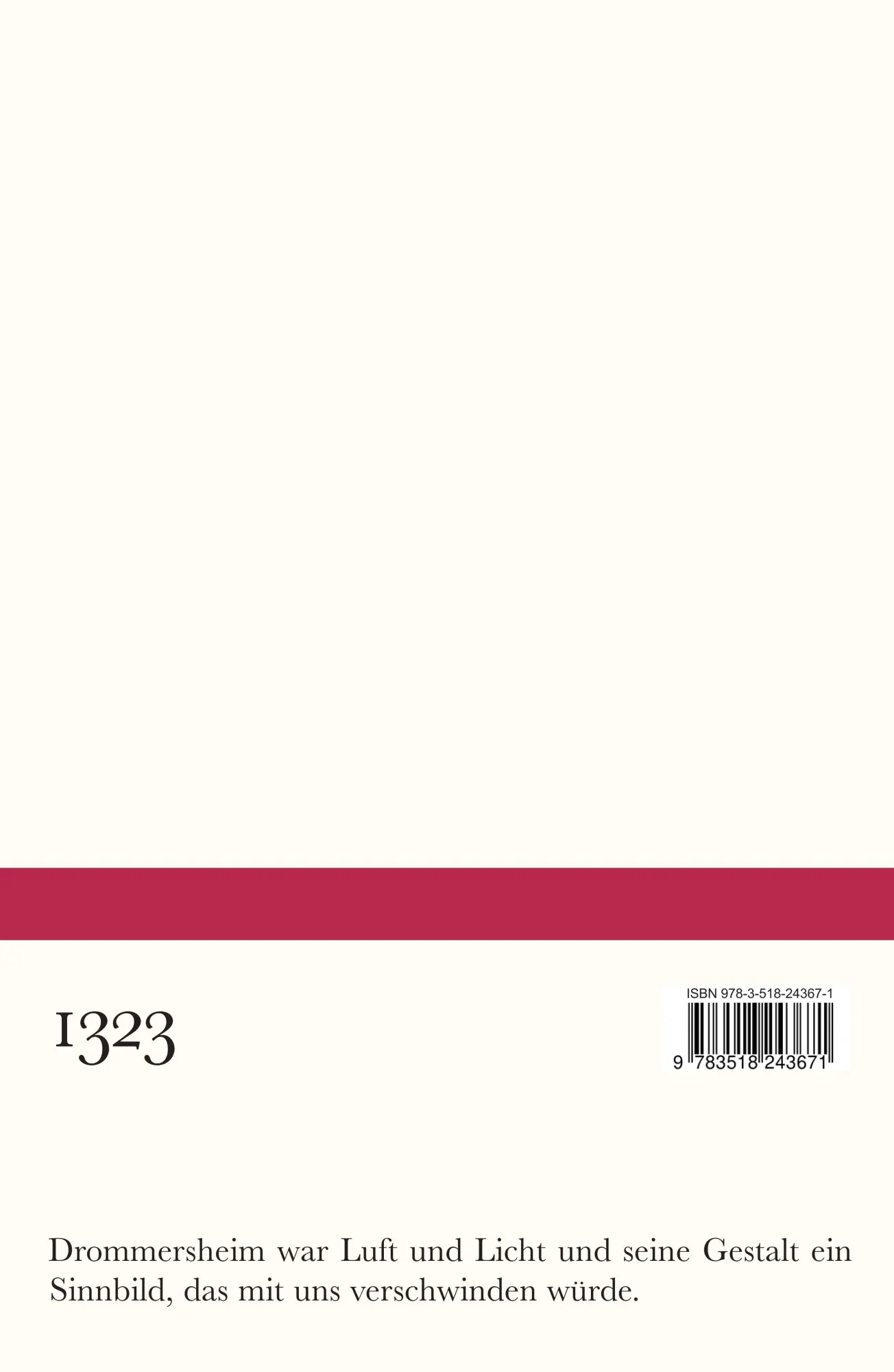 Rückseite: 9783518243671 | Spiegelhütte | Hermann Lenz | Taschenbuch | Bibliothek Suhrkamp | 2024