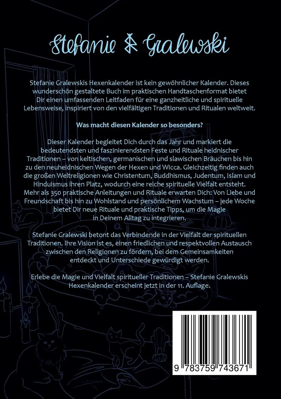 Rückseite: 9783759743671 | Hexenkalender 2025 - Das Original | Stefanie Gralewski | Taschenbuch