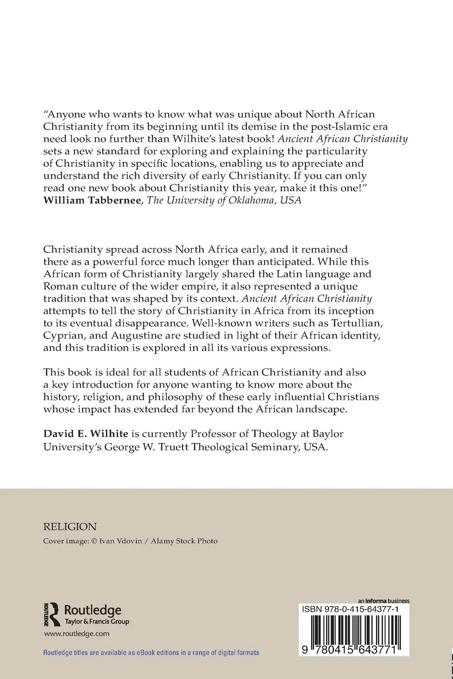 Rückseite: 9780415643771 | Ancient African Christianity | David E. Wilhite | Taschenbuch | 2017