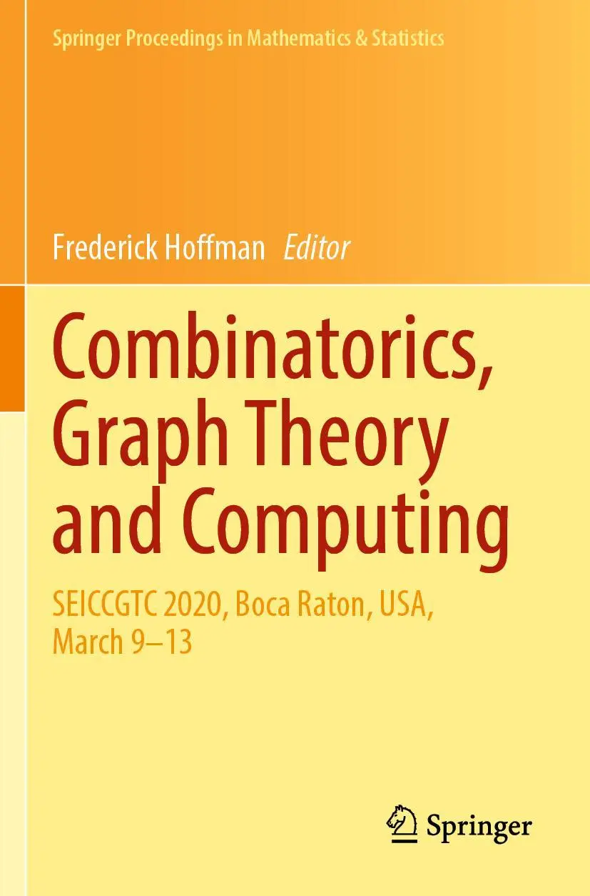 Cover: 9783031053771 | Combinatorics, Graph Theory and Computing | Frederick Hoffman | Buch