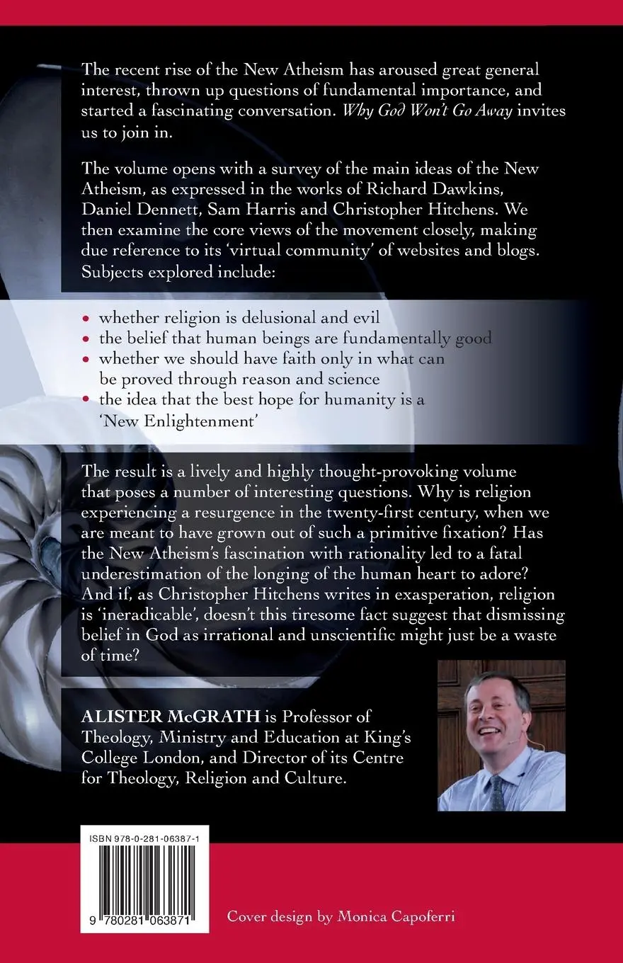 Rückseite: 9780281063871 | Why God Won't Go Away | Engaging With The New Atheism | Mcgrath | Buch