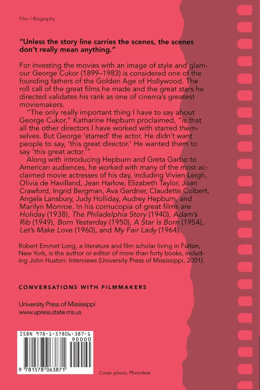 Rückseite: 9781578063871 | George Cukor | Interviews | Robert Emmet Long | Taschenbuch | Englisch
