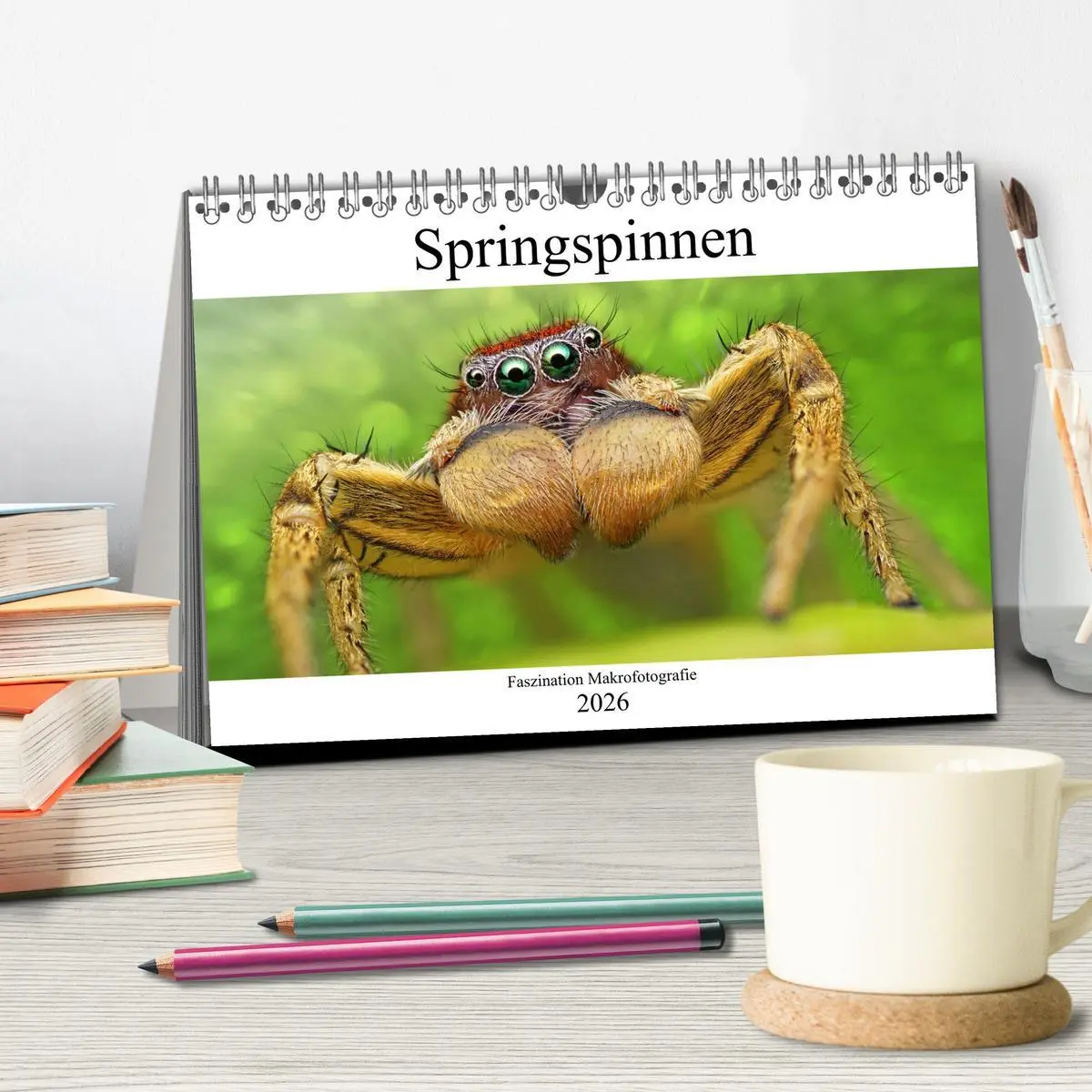 Bild: 9783457843871 | Faszination Makrofotografie: Springspinnen (Tischkalender 2026 DIN...