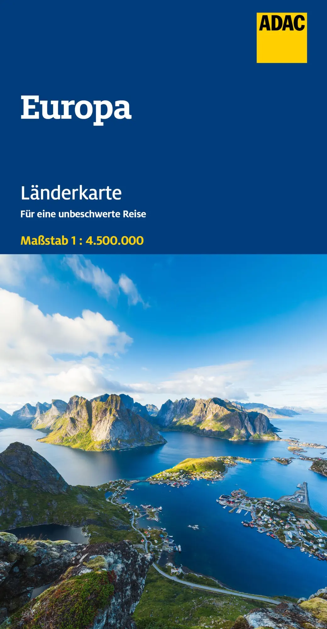 Cover: 9783826423871 | ADAC Länderkarte Europa 1:4,5 Mio. | (Land-)Karte | ADAC LänderKarte