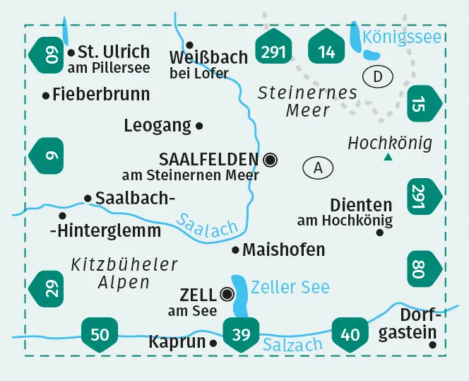 Bild: 9783991213871 | KOMPASS Wanderkarte 30 Saalfelden, Saalbach-Hinterglemm, Zell am...
