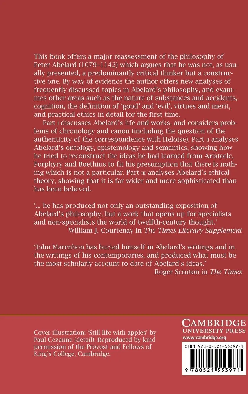 Rückseite: 9780521553971 | The Philosophy of Peter Abelard | John Marenbon | Buch | Gebunden