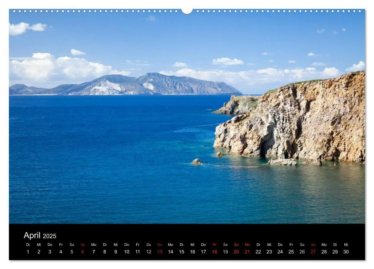 Bild: 9783435743971 | Liparische Inseln (Wandkalender 2025 DIN A2 quer), CALVENDO...