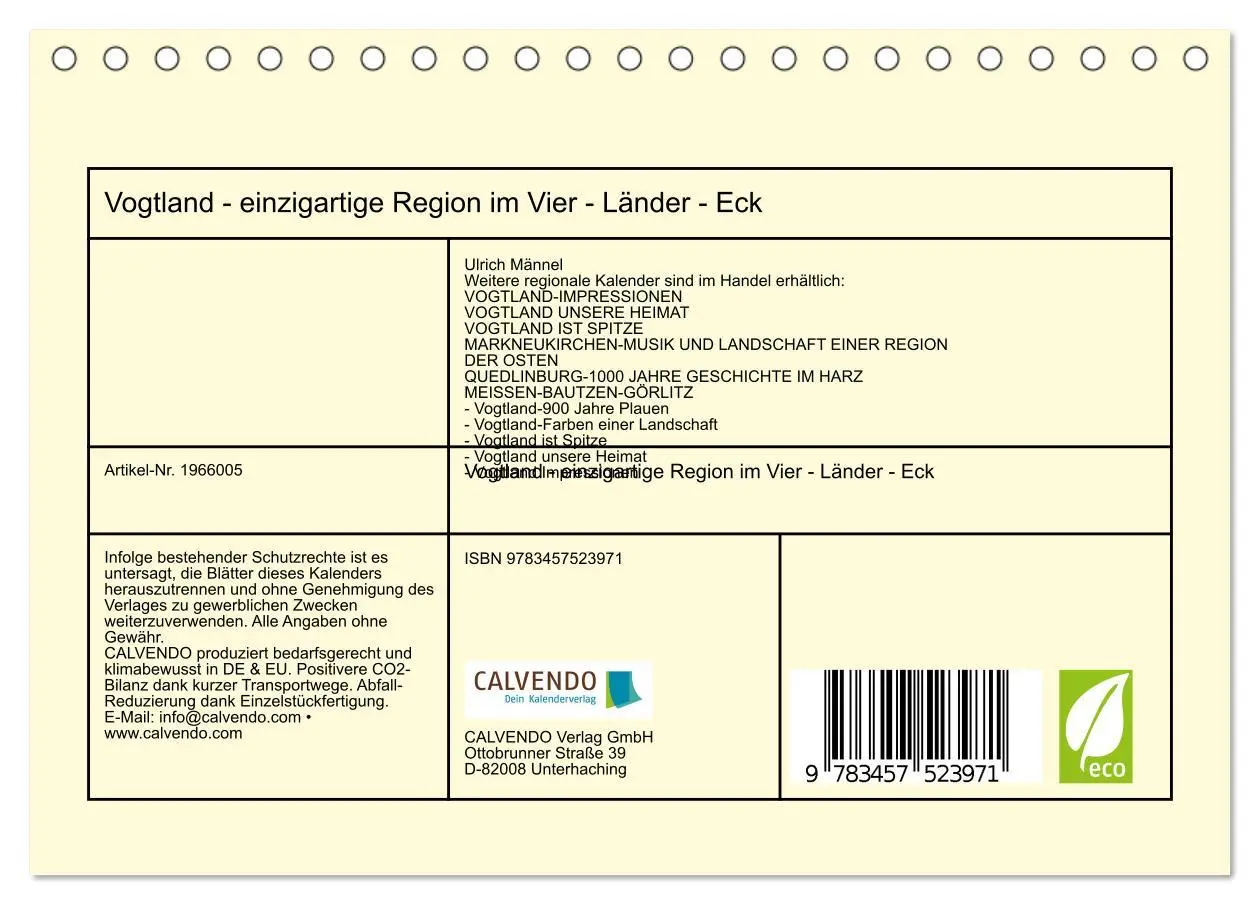 Bild: 9783457523971 | Vogtland - einzigartige Region im Vier - Länder - Eck...