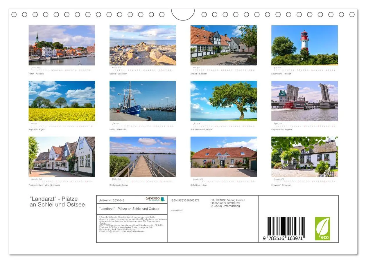 Bild: 9783516163971 | "Landarzt" - Plätze an Schlei und Ostsee (Wandkalender 2026 DIN A4...