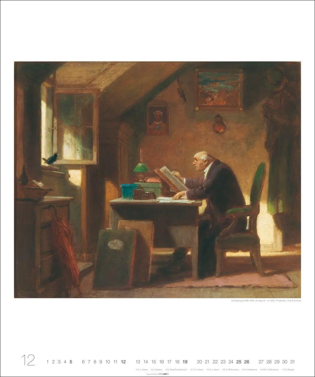 Bild: 9783839903971 | Carl Spitzweg Edition Kalender 2027 | Carl Spitzweg | Kalender | 14 S.