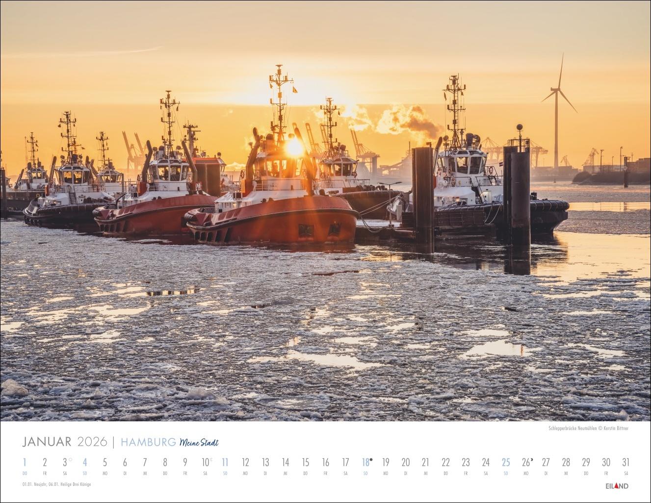Bild: 9783964023971 | Hamburg - Meine Stadt Kalender 2026 | Eiland | Kalender | 13 S. | 2026