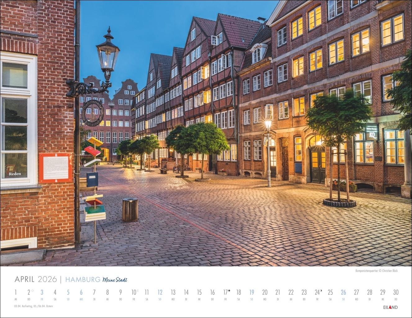 Bild: 9783964023971 | Hamburg - Meine Stadt Kalender 2026 | Eiland | Kalender | 13 S. | 2026