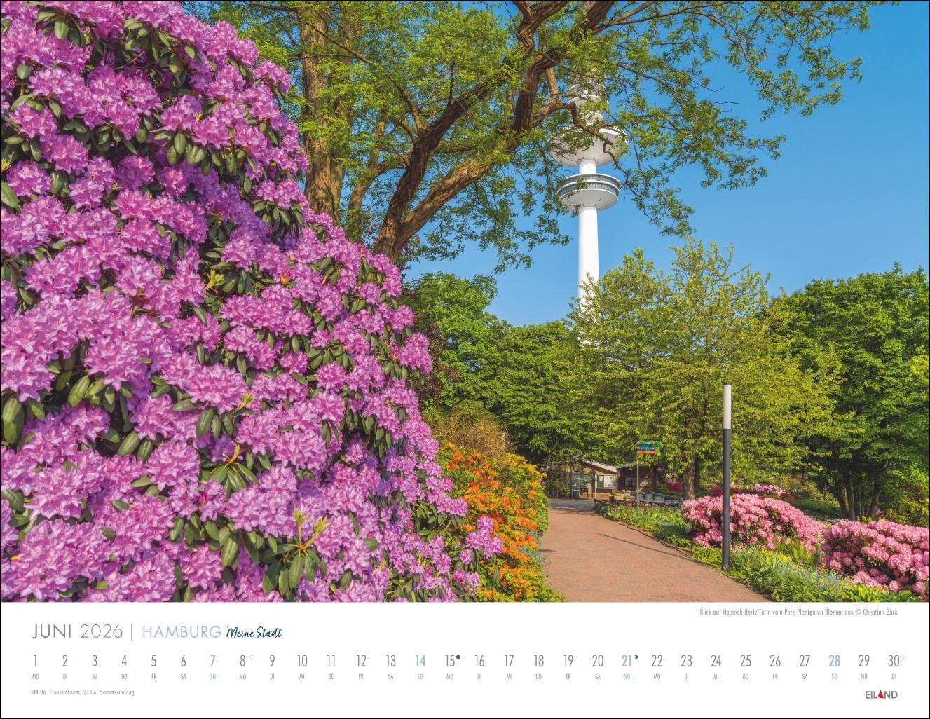 Bild: 9783964023971 | Hamburg - Meine Stadt Kalender 2026 | Eiland | Kalender | 13 S. | 2026