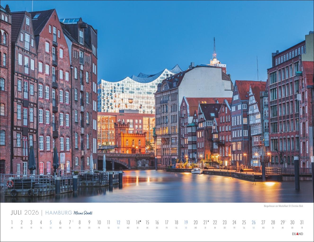 Bild: 9783964023971 | Hamburg - Meine Stadt Kalender 2026 | Eiland | Kalender | 13 S. | 2026