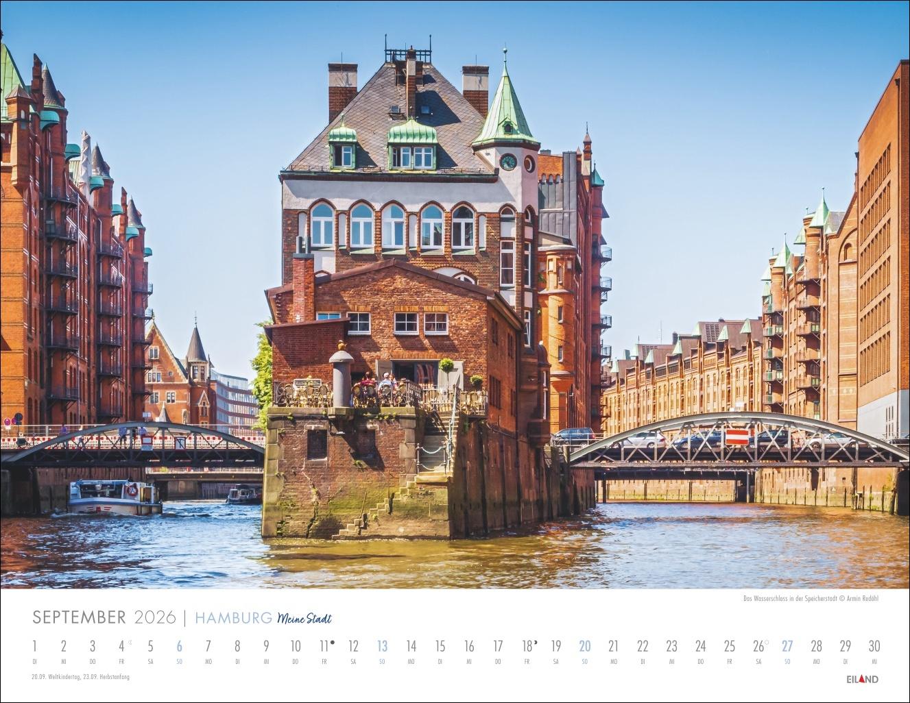 Bild: 9783964023971 | Hamburg - Meine Stadt Kalender 2026 | Eiland | Kalender | 13 S. | 2026