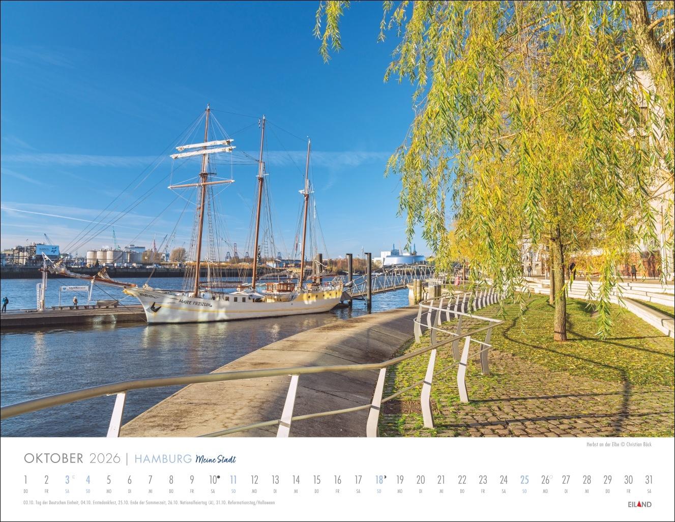 Bild: 9783964023971 | Hamburg - Meine Stadt Kalender 2026 | Eiland | Kalender | 13 S. | 2026