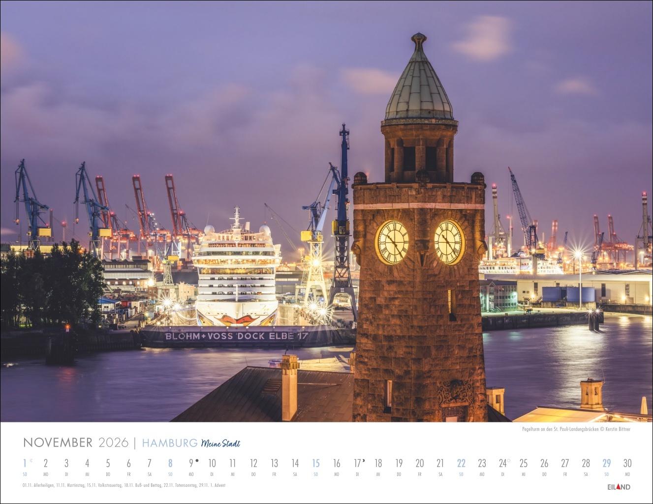 Bild: 9783964023971 | Hamburg - Meine Stadt Kalender 2026 | Eiland | Kalender | 13 S. | 2026