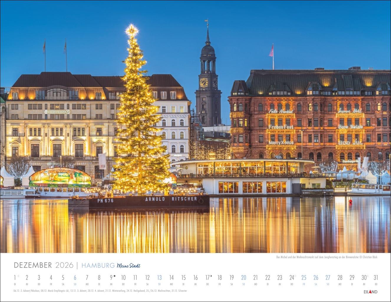 Bild: 9783964023971 | Hamburg - Meine Stadt Kalender 2026 | Eiland | Kalender | 13 S. | 2026