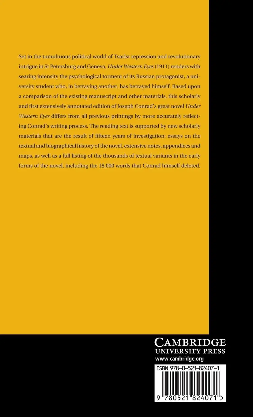 Rückseite: 9780521824071 | Under Western Eyes | Joseph Conrad | Buch | Gebunden | Englisch | 2014