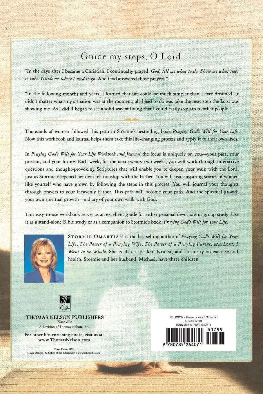 Rückseite: 9780785264071 | The Praying God's Will for Your Life Workbook and Journal | Omartian