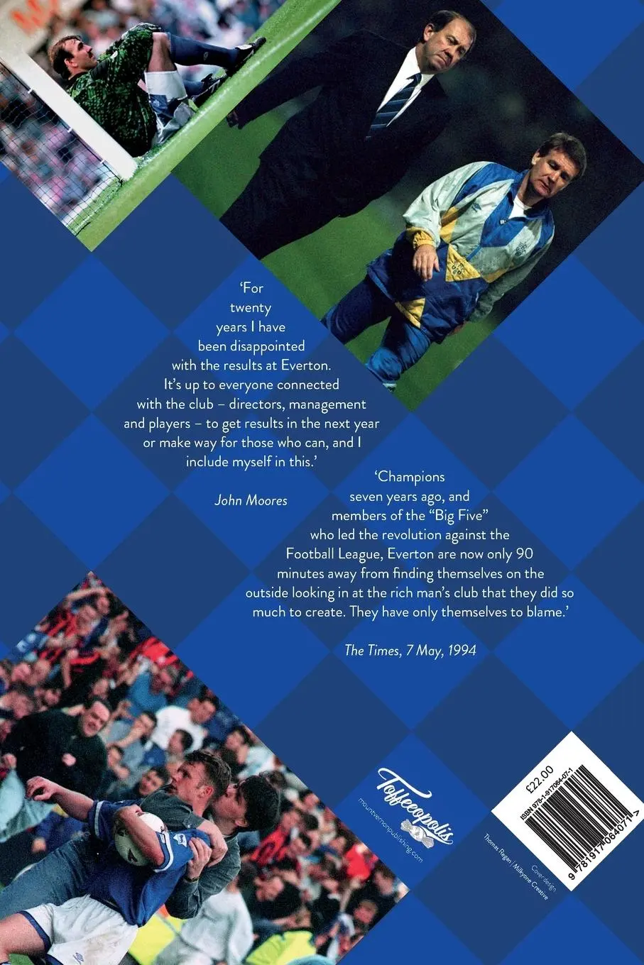Rückseite: 9781917064071 | The End | From Glory to a Whole New Ball Game - Everton 1985-1994