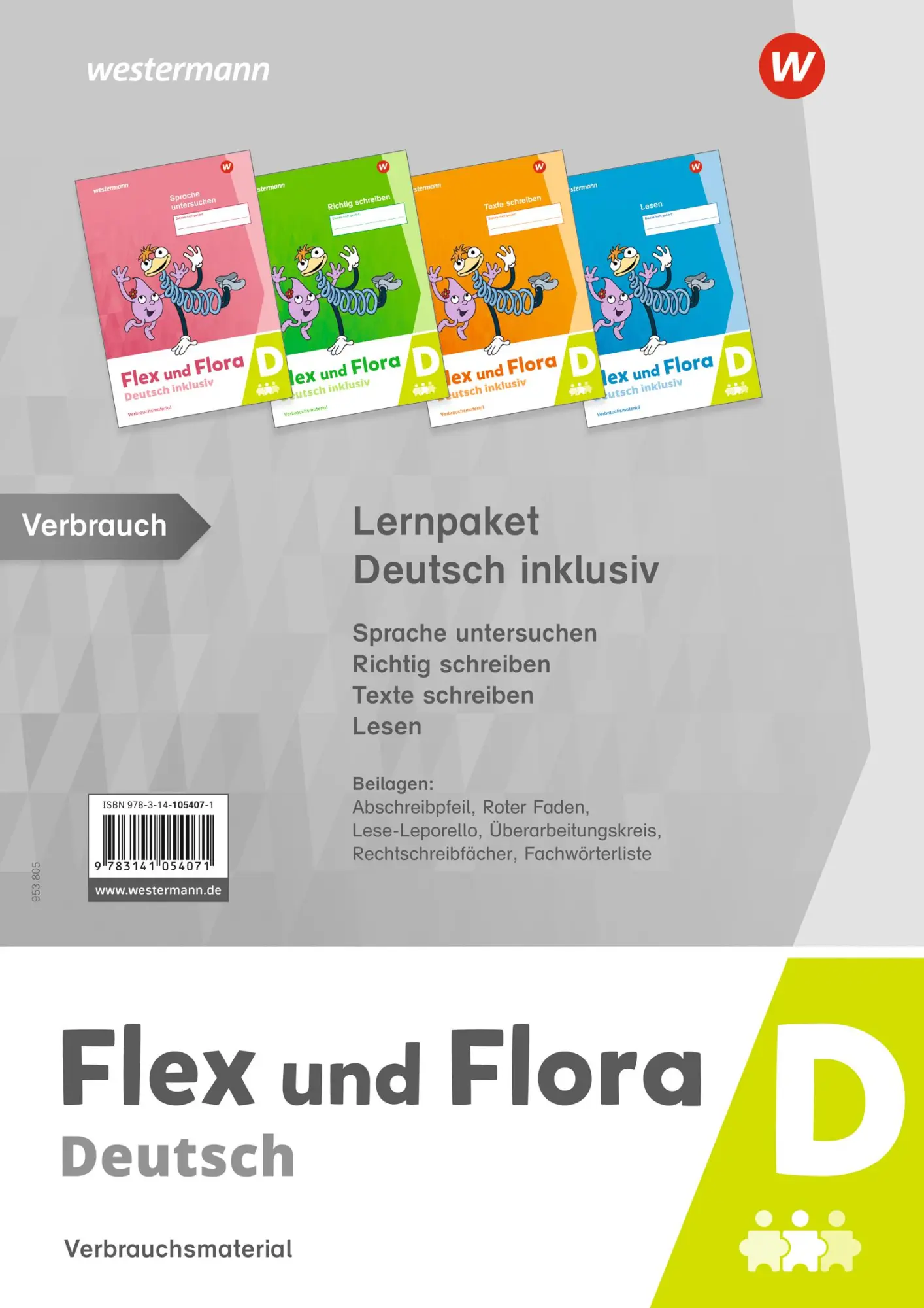 Cover: 9783141054071 | Flex und Flora - Lernpaket Deutsch inklusiv D | Ausgabe 2021 | Buch