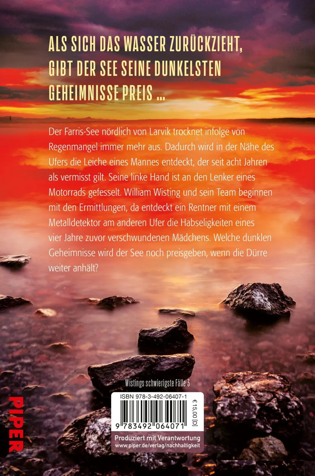 Rückseite: 9783492064071 | Wisting und die Untiefen der Vergangenheit | Jørn Lier Horst | Buch
