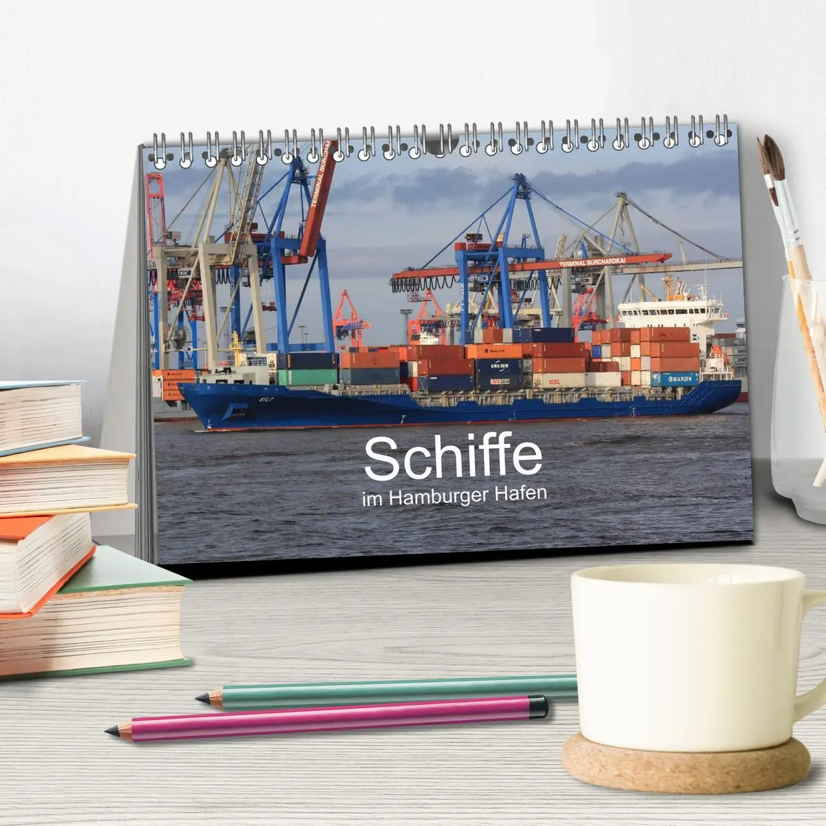 Bild: 9783516124071 | Schiffe im Hamburger Hafen (Tischkalender 2026 DIN A5 quer),...