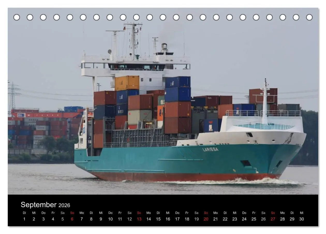 Bild: 9783516124071 | Schiffe im Hamburger Hafen (Tischkalender 2026 DIN A5 quer),...