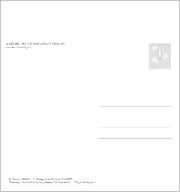 Bild: 9783731884071 | Schmusekatzen 2026 | aufstellbarer Postkartenkalender | Verlag Korsch