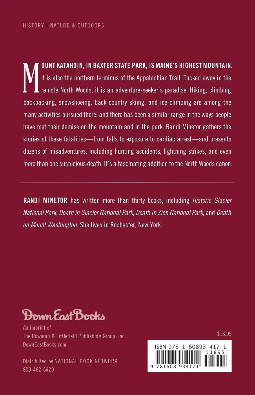Rückseite: 9781608934171 | Death on Katahdin | Randi Minetor | Taschenbuch | Englisch | 2018