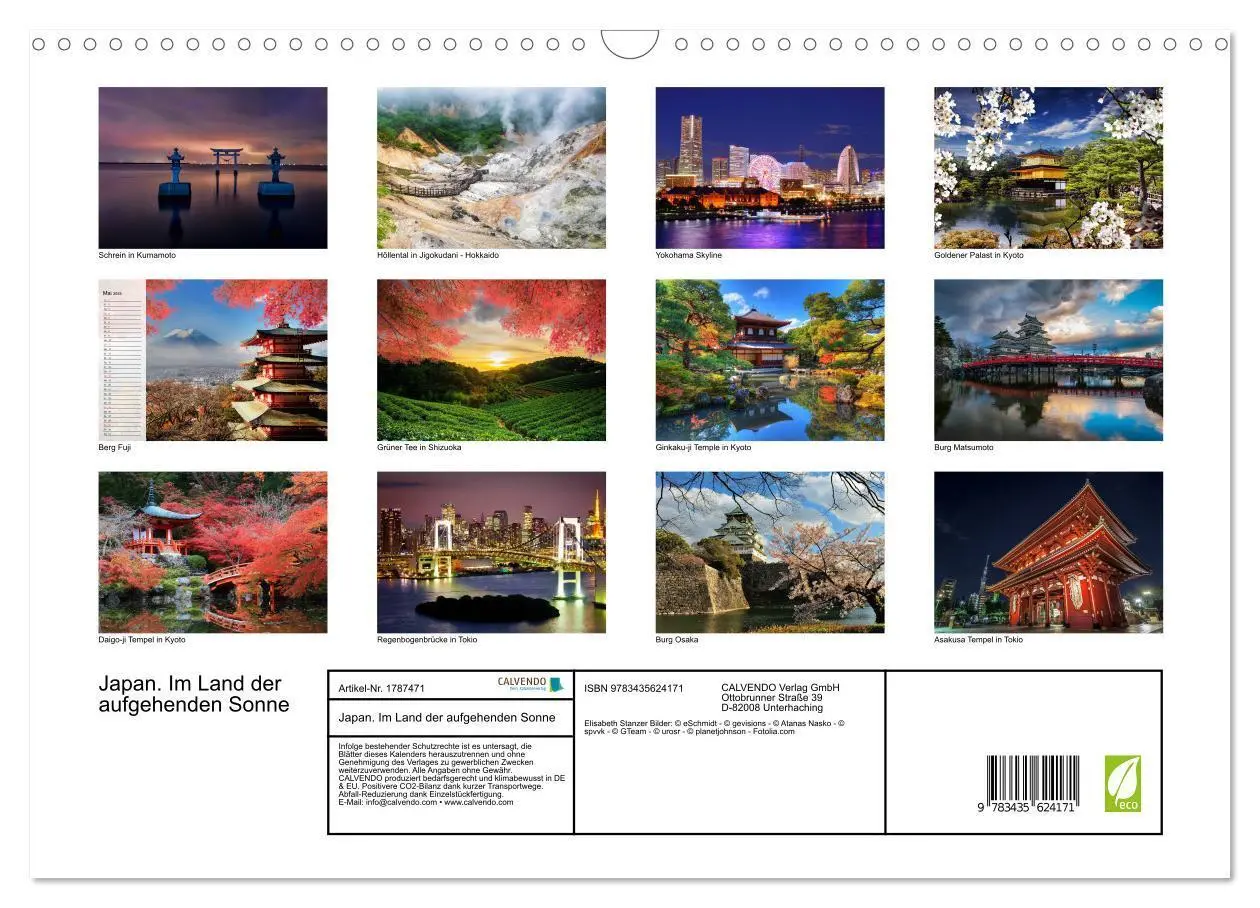 Bild: 9783435624171 | Japan. Im Land der aufgehenden Sonne (Wandkalender 2025 DIN A3...